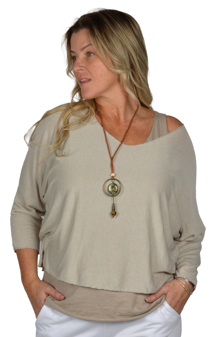 Tunic 2 pc with necklace