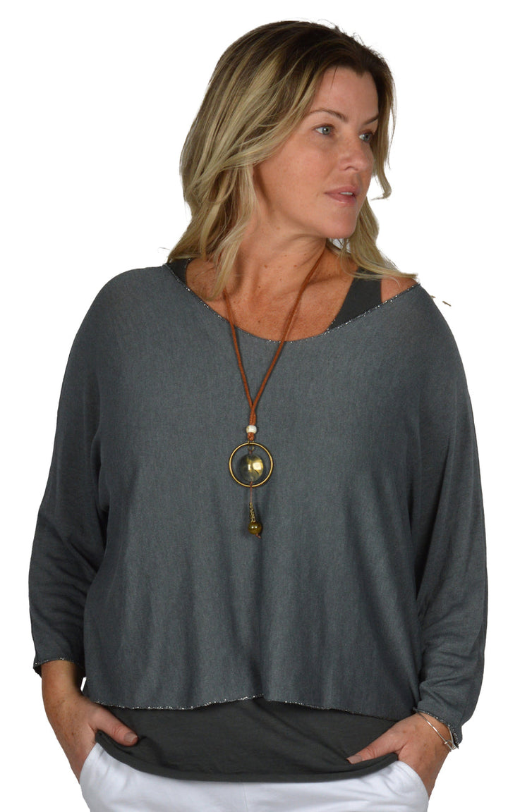 Tunic 2 pc with necklace