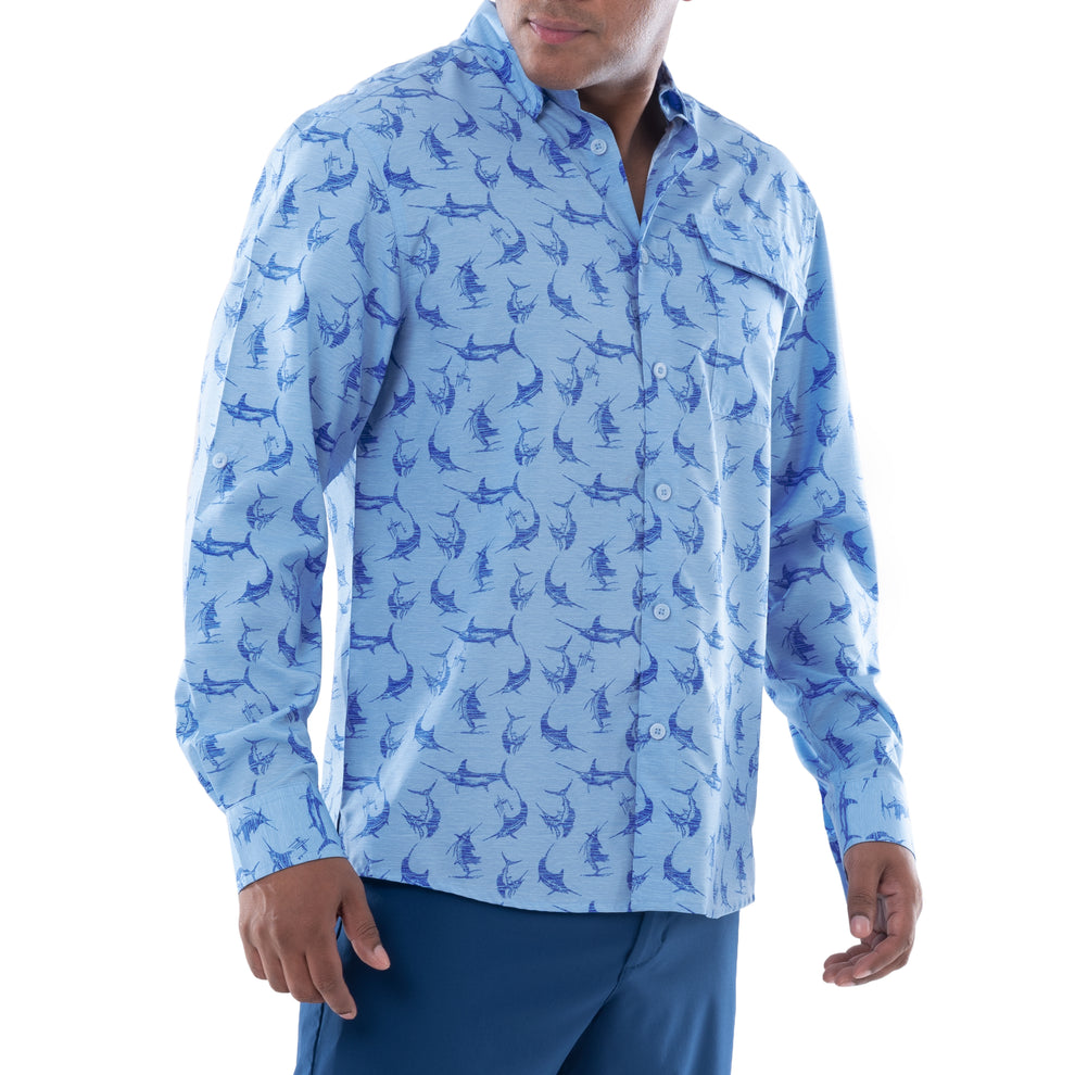 Guy Harvey Woven Fishing Shirt