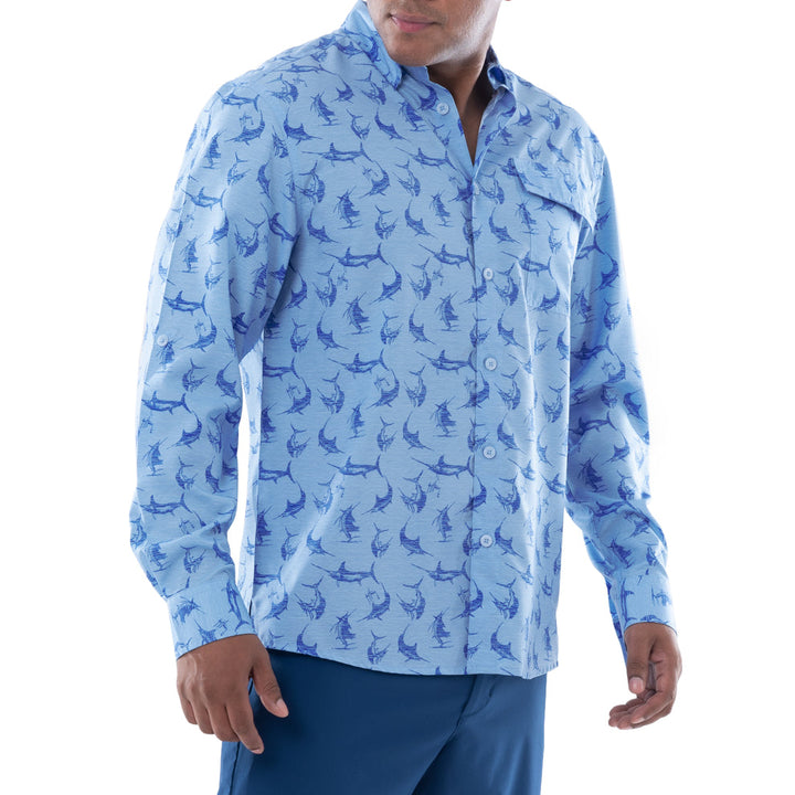 Guy Harvey Woven Fishing Shirt