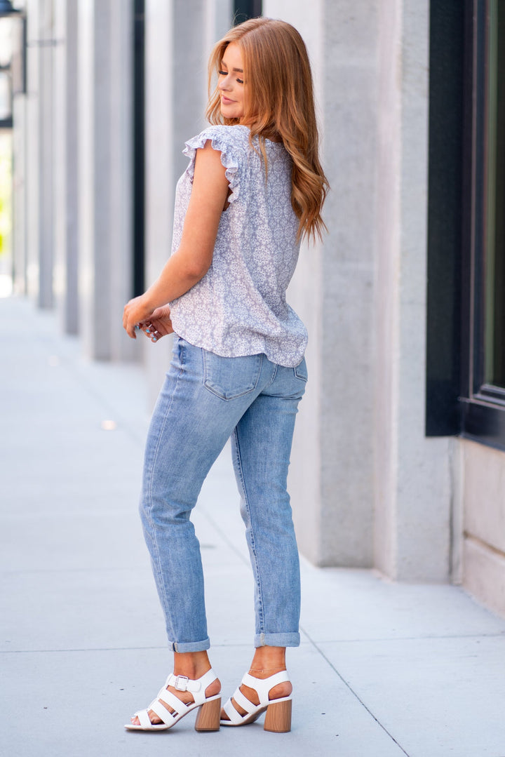 Judy Blue Mid Rise Boyfriend Jeans