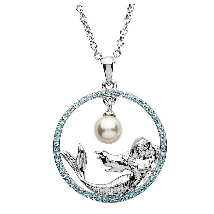 Sterling Silver Mermaid Pearl Necklace