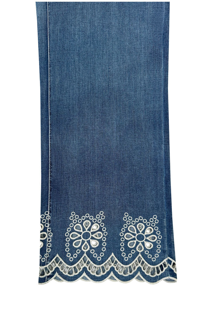 Ethyl Embroidered Jean Hem
