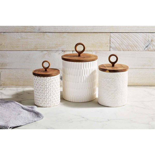 Stoneware Canister Set