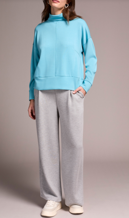 Tribal Long Sleeve Funnel Neck Top