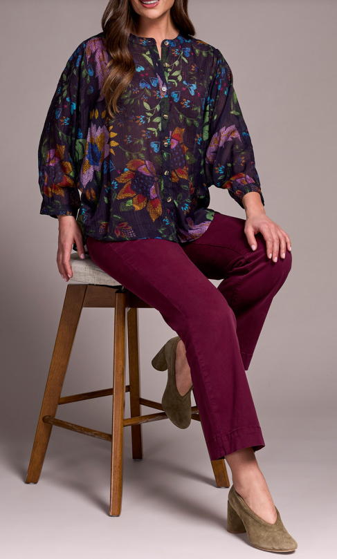 Tribal Flowy Dolman Blouse