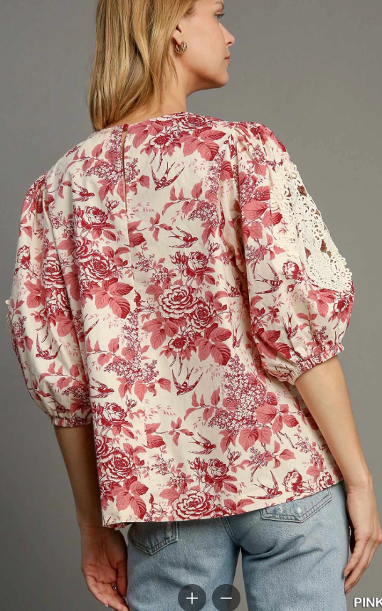 Umgee Floral Top