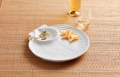 Mud Pie Fan Shell Chip and Dip