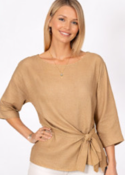 Look Mode Wrap Tie Top