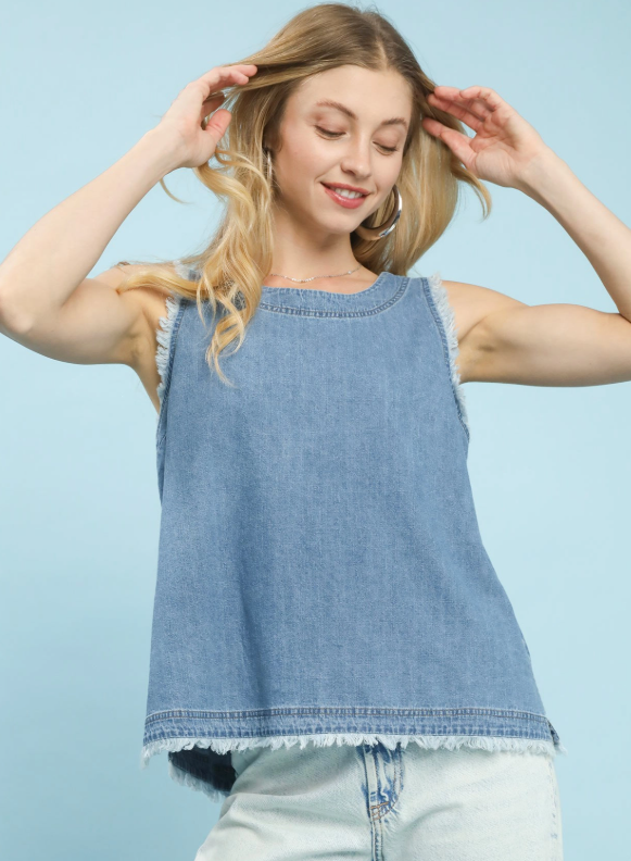 Chambray Top