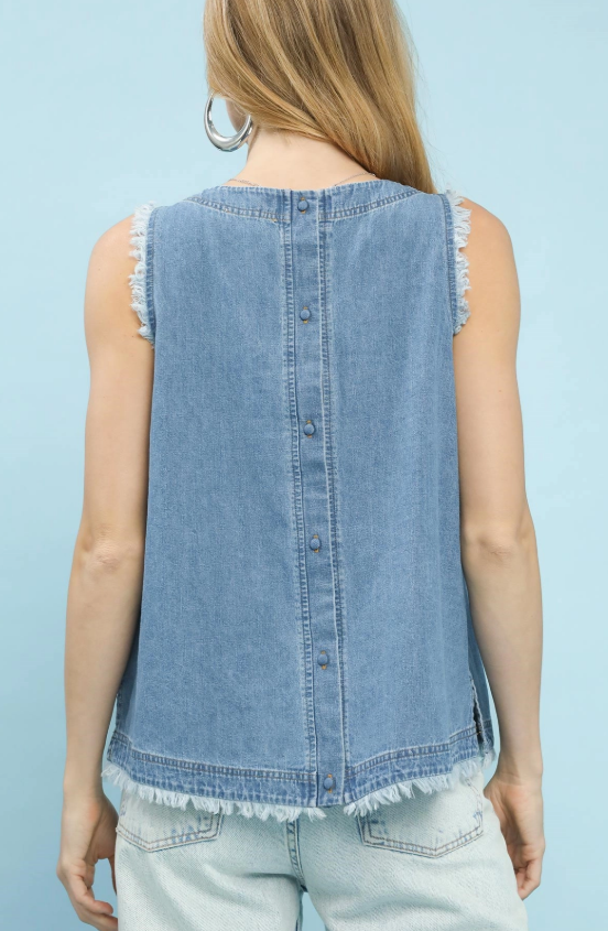 Chambray Top