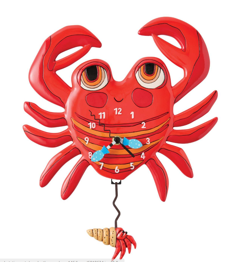 Lil Red Crab Clock