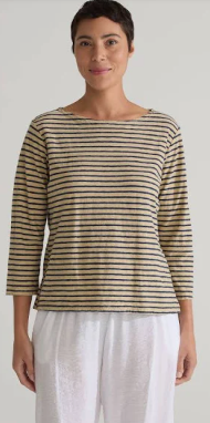 Cut Loose Striped Boatneck T