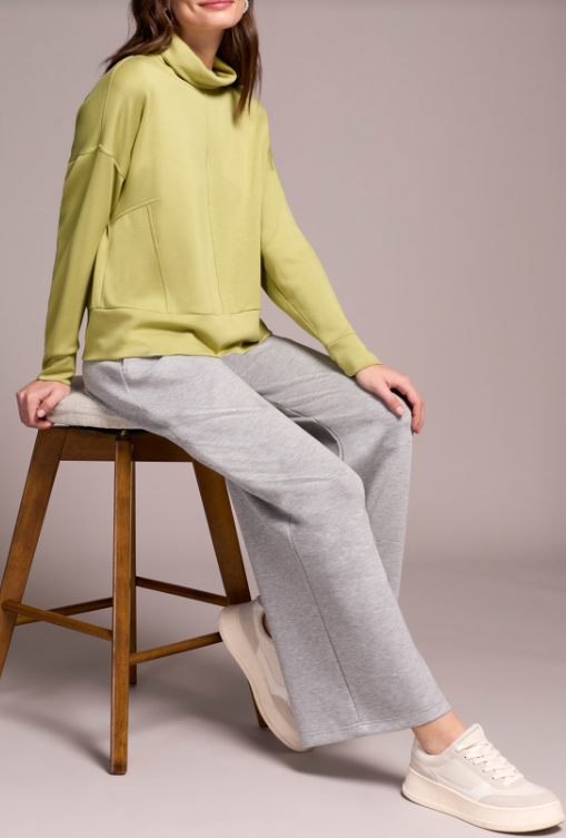 Tribal Long Sleeve Funnel Neck Top
