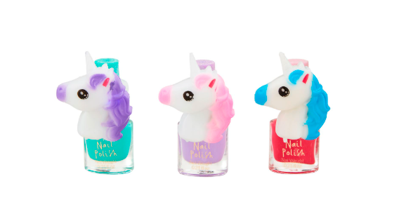Mud Pie Unicorn Nail Polish & Ring Set