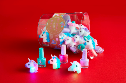 Mud Pie Unicorn Nail Polish & Ring Set
