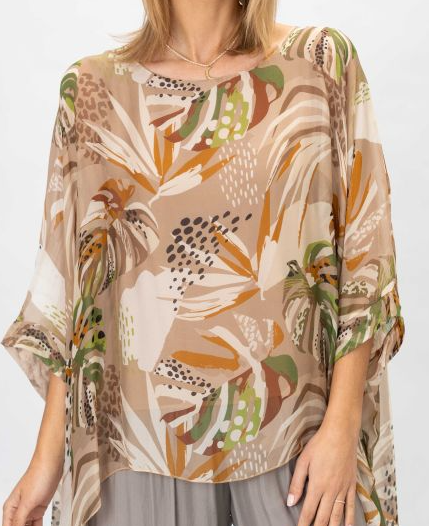 Look Mode Silk Caftan top