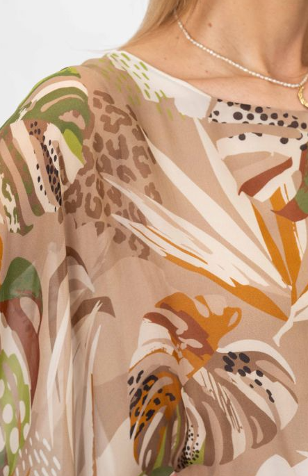 Look Mode Silk Caftan top