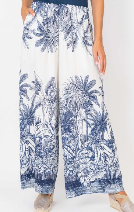 Look Mode Palm Printed Pant