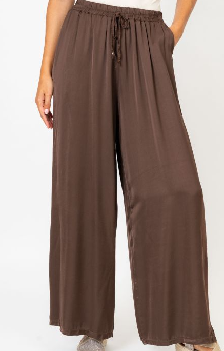 Look Mode Solid Satin Pant