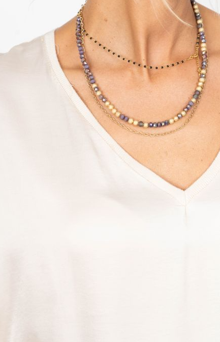 Look Mode Flowy Satin Blouse