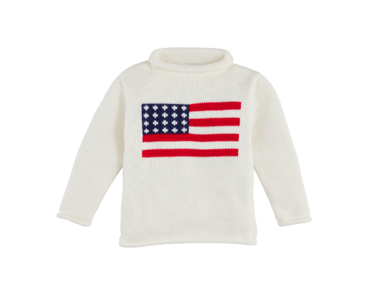 Mud Pie American Flag Sweater