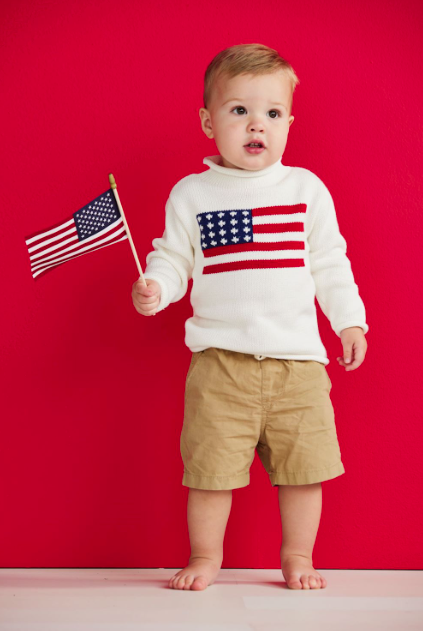 Mud Pie American Flag Sweater