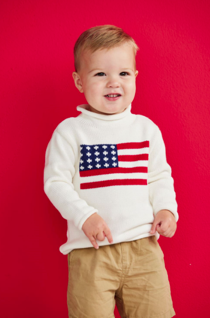 Mud Pie American Flag Sweater