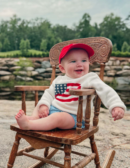 Mud Pie American Flag Sweater