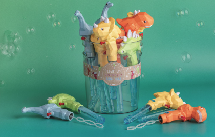 Light Up Dino Bubble Wands