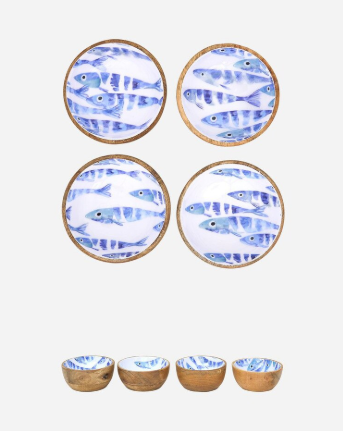 Blue Fish Nibble Bowl
