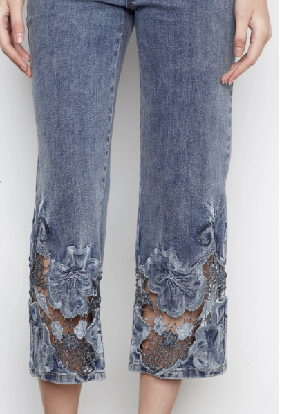 Charlie B Cutwork Jeans