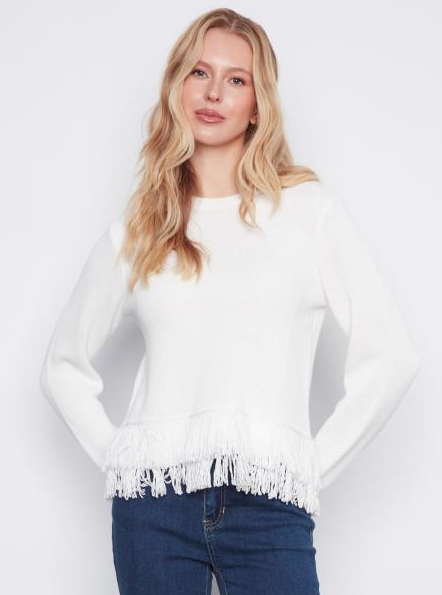 Charlie B Fringe Sweater
