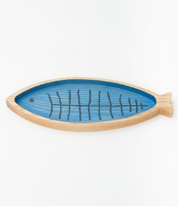 Blue Bamboo Fish Tray
