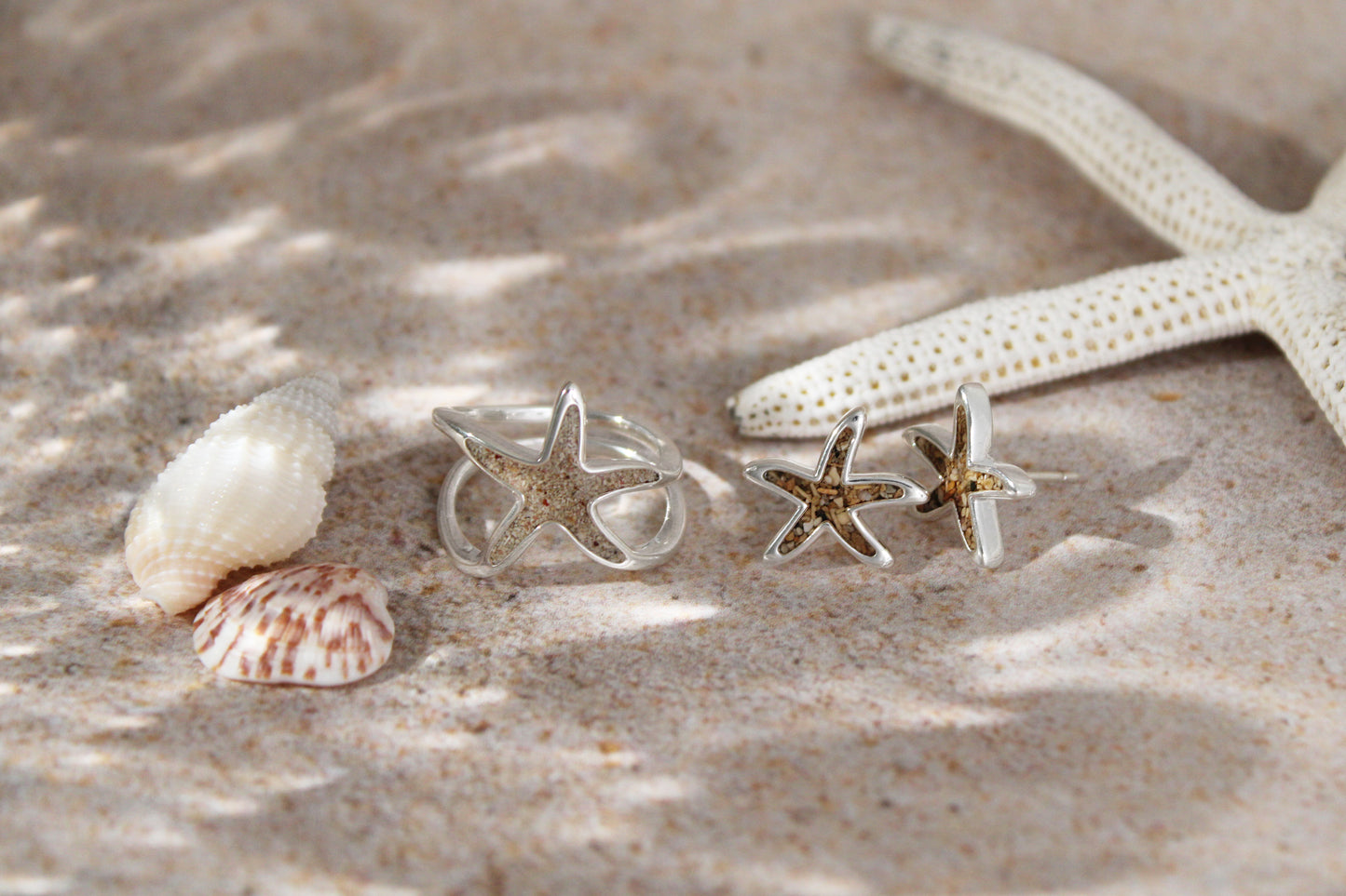 Starfish Stud Earrings (FMB Shells)