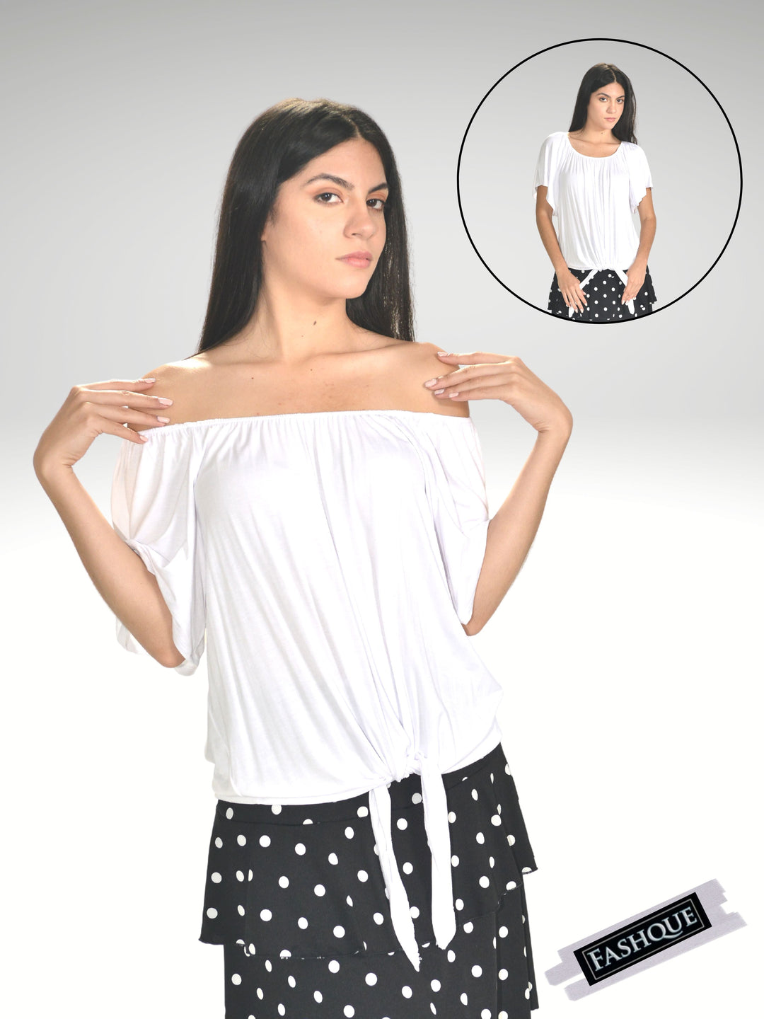 Fashque tie front top