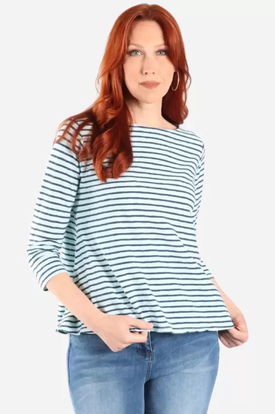 Cut Loose Striped Boatneck T