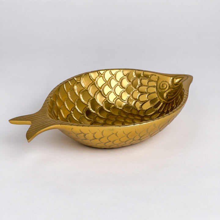 Etched Gold Fish Bowl