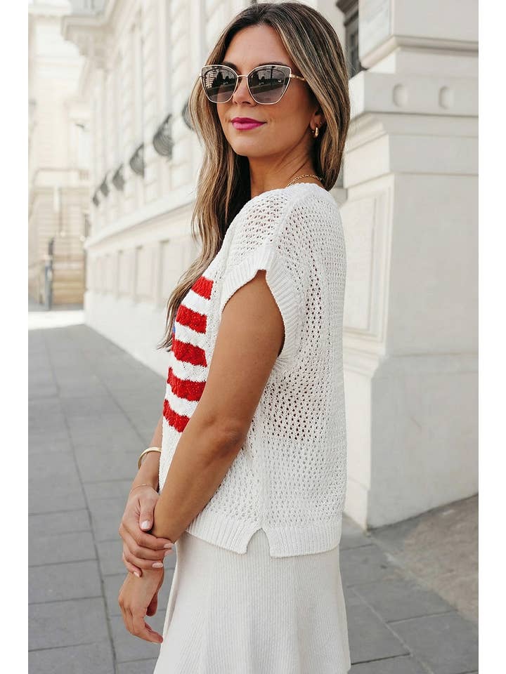 USA Flag Sweater