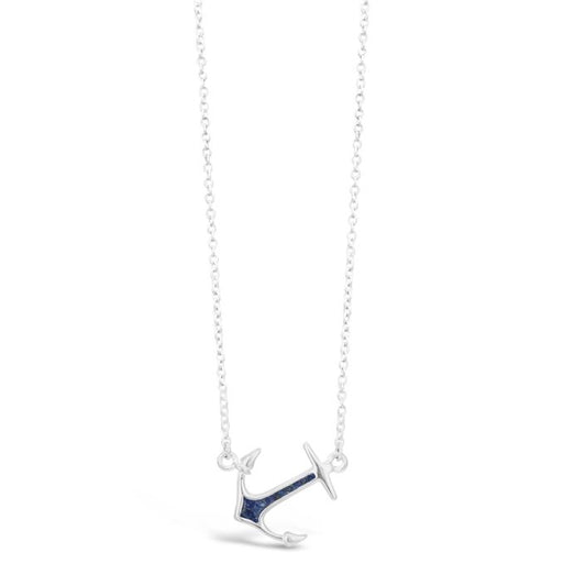 Anchor Tilted Stationary Necklace (FMB Shells)