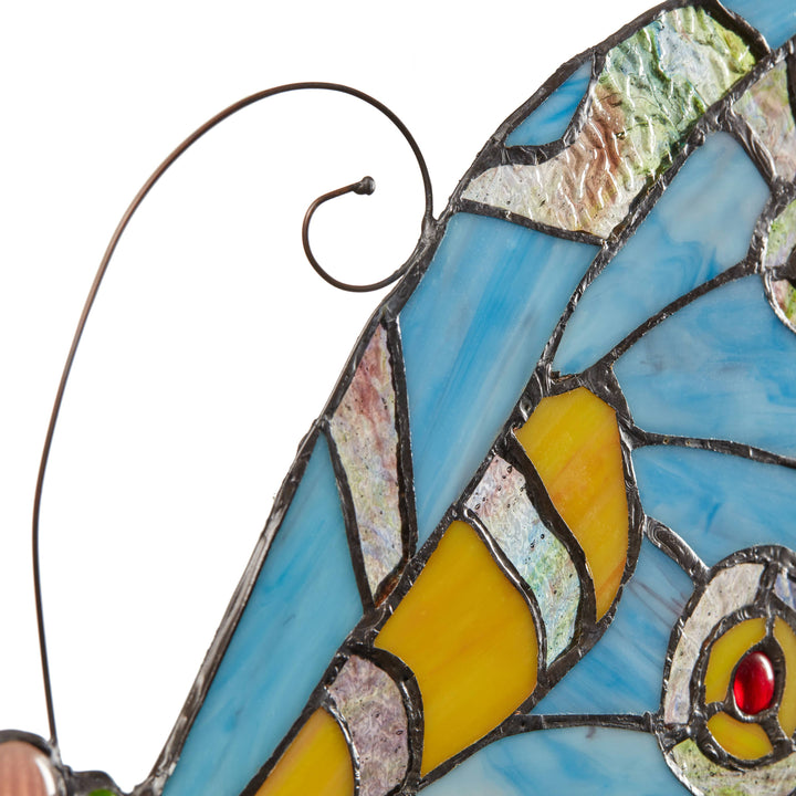 Luisa Butterfly Stained Glass Panel