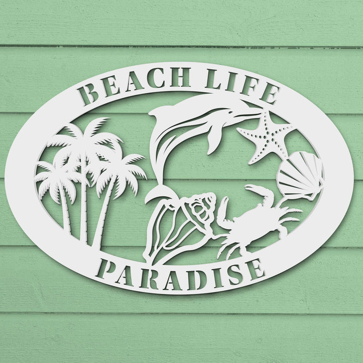 Custom Beach House Sign: 36"