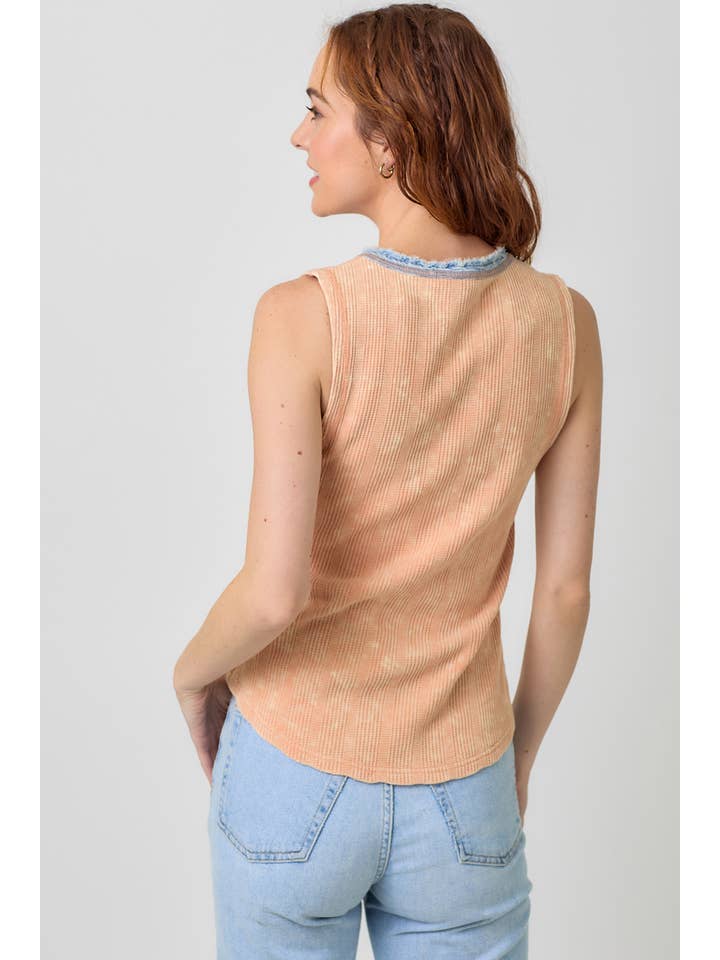 Mystree Sleeveless Henley