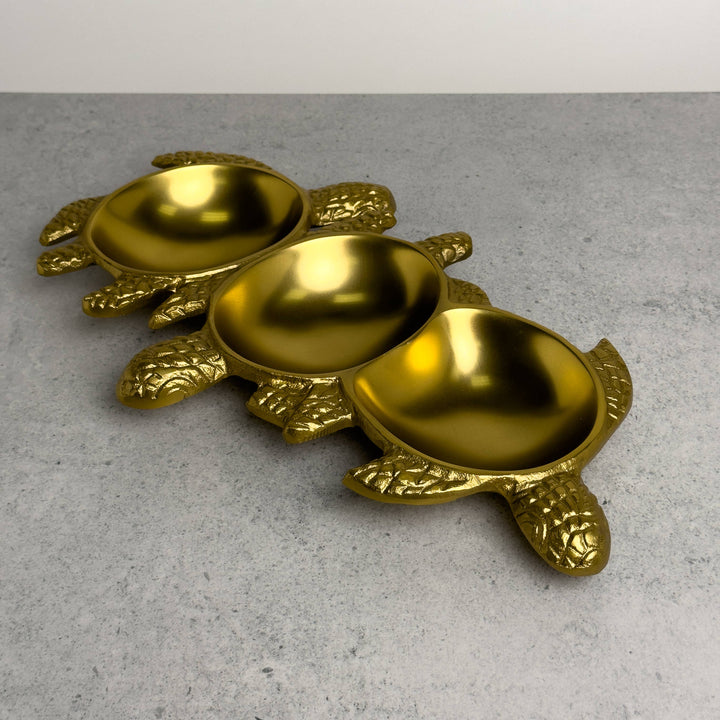 Golden Sea Turtle Tray