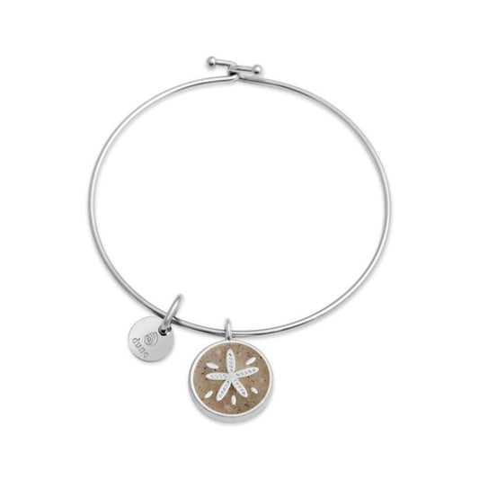 Beach Bangle - Sand Dollar Circle (FMB Shells)