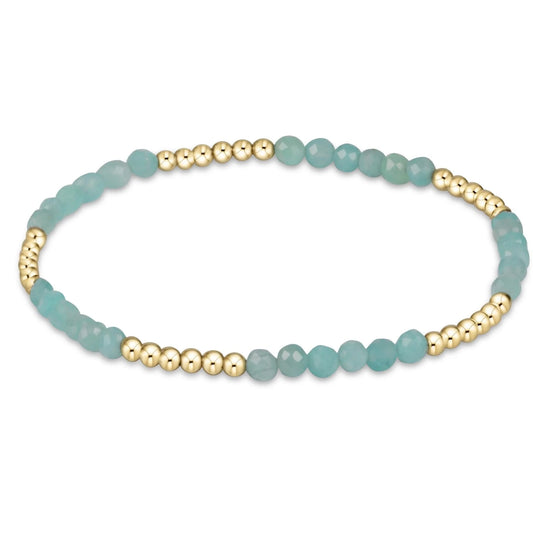 E Newton Blissful Pattern 2.5 MM Bead Bracelet Amazonite