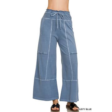 Terry Wide Leg Pants