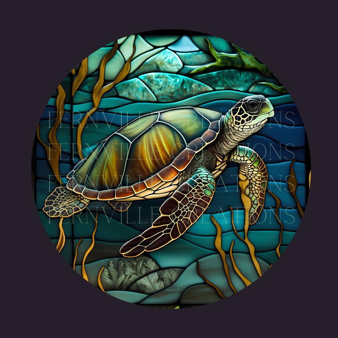 Turtle Glass Cutting Board
