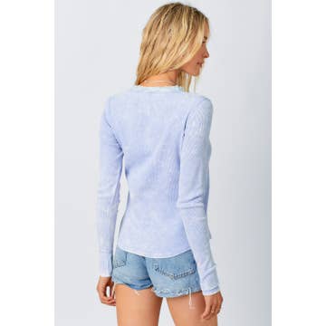 Mineral Washed Henley Top