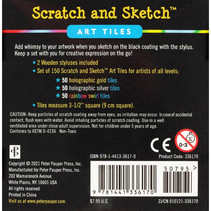 Scratch & Sketch Art Tiles